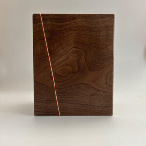 Dainty line on black walnut