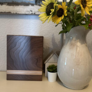 Elegant stripe on black walnut